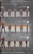 From top to bottom, Agent, Detective and Biker outfits