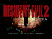 The title screen for the second Preview release.