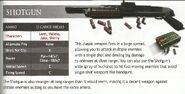 Weapon description in guidebook