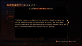 Rev2 file Stuart's Memo - The Wesker Project eng page 1