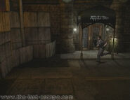 Front Entrance of Apple inn Hotel. (Outbreak Scenario)