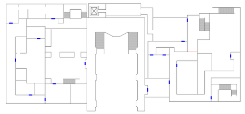 RE2 remake RPD 2F map