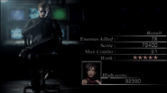 Wesker's results screen