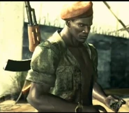 A close-up of the soldier.