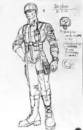Early RE: Code Veronica Concept art for Albert Wesker