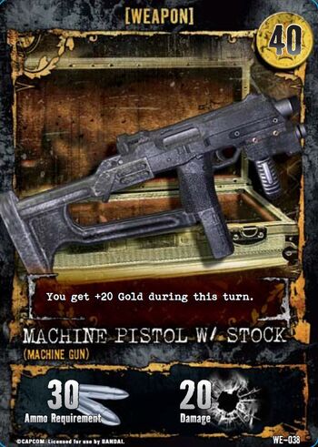 Nightmare card - Machine Pistol w Stock WE-038