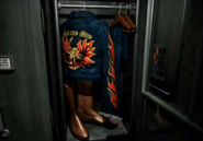 The decal on the jacket in Resident Evil 2.