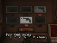 Push which switch? A B C D E F Decide