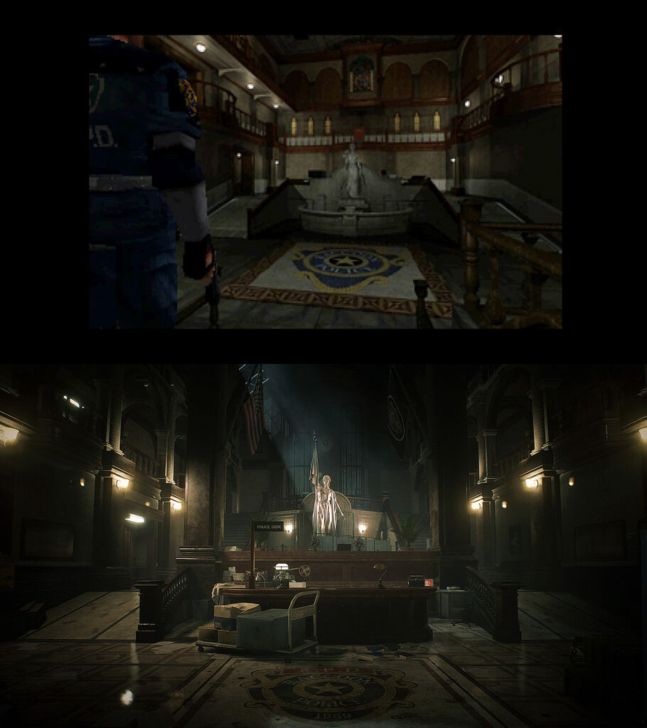 Resident Evil 2 Remake vs Original Side by Side Walkthrough Comparison 