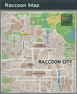 The map used in Resident Evil 3 (2020)