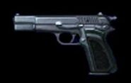 The Browning HP as it appears in RE2.