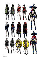 Unused costume concepts for Ada.