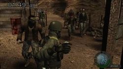 HUNK's gameplay The Mercenaries stage 3 RE4.png (2,5 МБ) ХАНК в пылу сражения