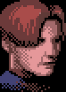 Leon's in-game portrait.