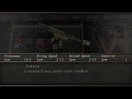 Bowgun description in Resident Evil 4.