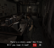 Resident Evil Outbreak - Decisions, Decisions Student affairs office Peter's Diary location