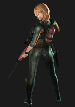 Revelations 2 Sniper Claire outfit in RE2 remake (outfit by