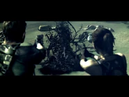 Chris and Sheva watch as Excella mutate