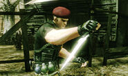 Krauser armed with his knife