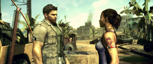 RE5 Chris e Sheva chegam em Kijuju