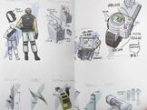 Carlos' concept (above left) in Resident Evil: the Umbrella Chronicles