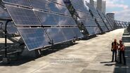 Les panneaux solaires permettent d'alimenter la ville en électricité grâce au Regia SOLIS qui concentre les rayons solaires.