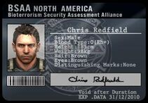 RE5 BSAA ID Chris