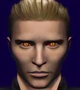 Retrato de Wesker no inventário.