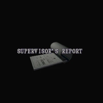 Supervisor S Report Resident Evil Wiki Fandom