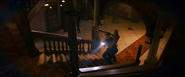 Richard and Chris ascend to the mansion's second floor.