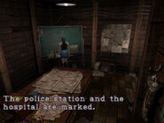 "The police station and the hospital are marked"