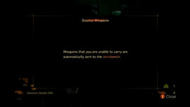 Surplus weapons