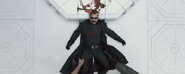 Wesker, as he is getting shot by Claire and Chris.