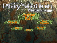 Resident Evil 2 selected on The Official PlayStation Magazine demo disc.