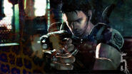 Resident Evil 5 Chris taking aim - PS3 Wallpaper