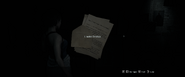 Unsealed Envelope file examination page #1 - English.