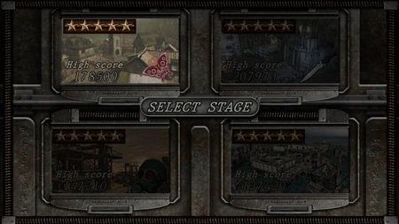 RE4 The Mercenaries Stage Selection Screen