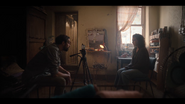 Susana Franco being interviewed by Angel Rubio
