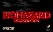 Biohazard: Degeneration Japanese DVD movie title