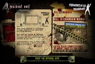 Prize screen