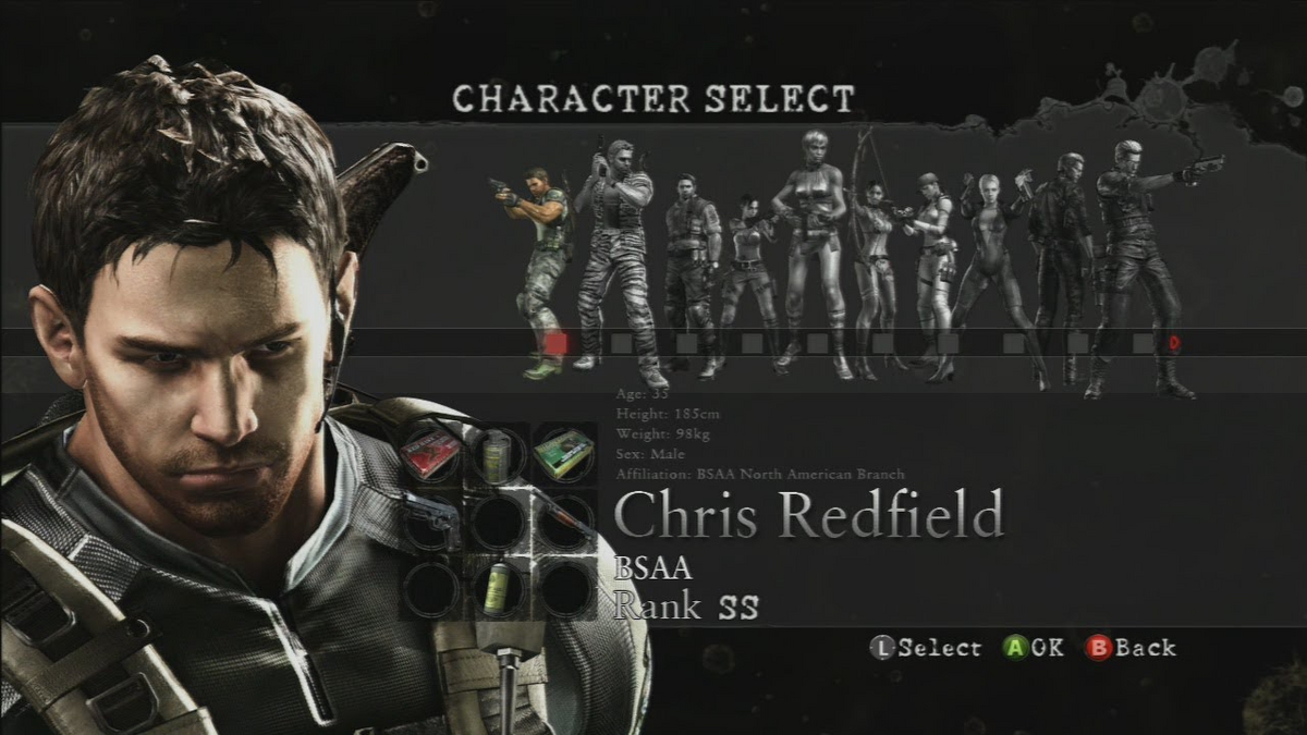 Chris Redfield Backside - Characters & Art - Resident Evil: Code Veronica