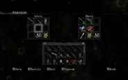 Item Management screen showing Chris and Sheva's inventories.