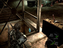 The emblem location.