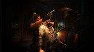 Carlos' zombie shield