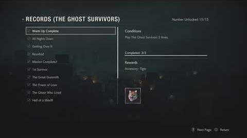 All records from The Ghost Survivors