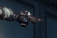 A SIG (later in game's development) with a laser module under the barrel.