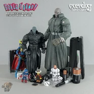 Scale comparison of the final and the proto as well as the figure's scale to various other figures and objects