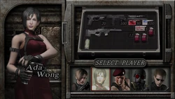 RE4 The Mercenaries Ada's Selection Menu.png (1,99 МБ) Меню выбора