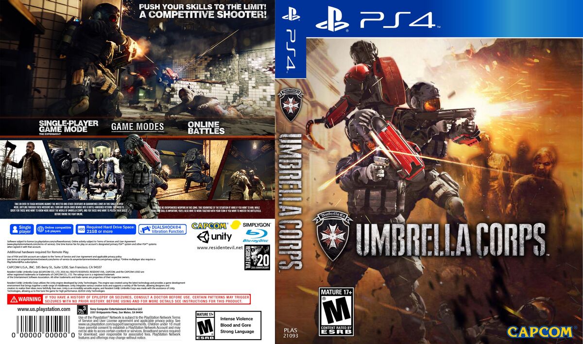PS4 Resident Evil Combo Pack Umbrella – Blade Representaciones