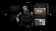 Chris' second "S.T.A.R.S." costume on the character select screen.